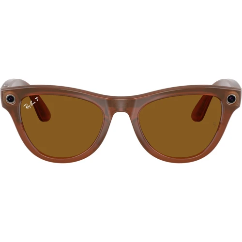 Смарт-очки Ray-Ban Meta Skyler Standard Shiny Caramel- Brown size M (RW4010 670683 52-20) фото 3