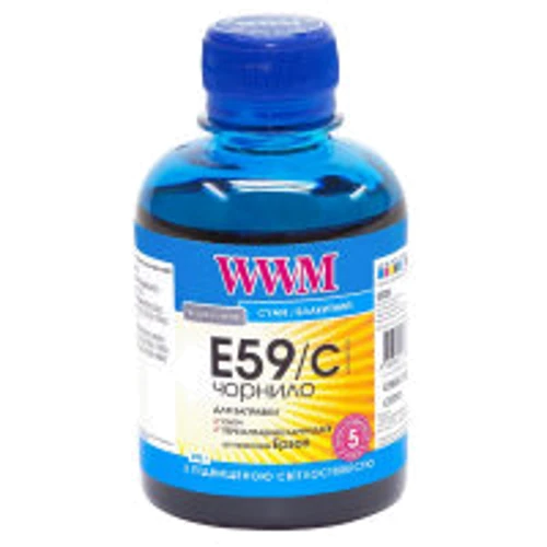Чорнило WWM EPSON StPro 7700/9700/R2400 200г Cyan (E59/C)