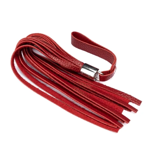 Флоггер из натуральной кожи Flirty Soft Leather - Red, BM-00025
