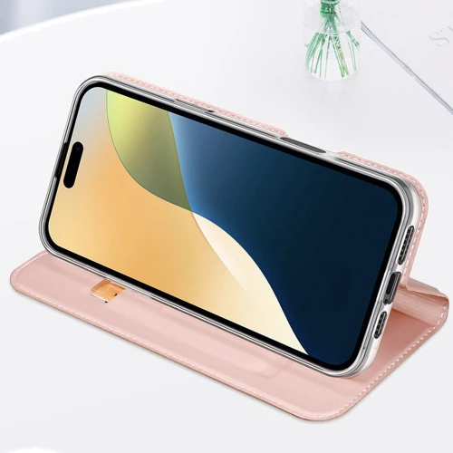 Чехол для iPhone Dux Ducis Case Rose Gold for iPhone 16: Материалы искусственная кожа