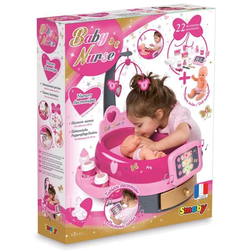 Игровой центр Smoby Baby Nurse для ухода за куклой с пупсом и аксессуарами (220317): Серия Baby Nurse
