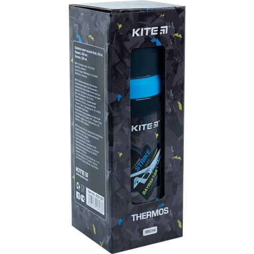 Термос Kite Bayraktar 350 мл (K23-301): Матеріал колби Нержавеющая сталь