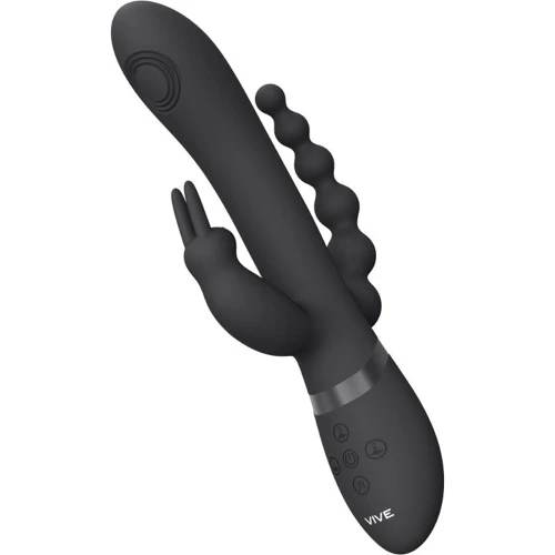 Вибратор-кролик Vive Rini 3в1 Black