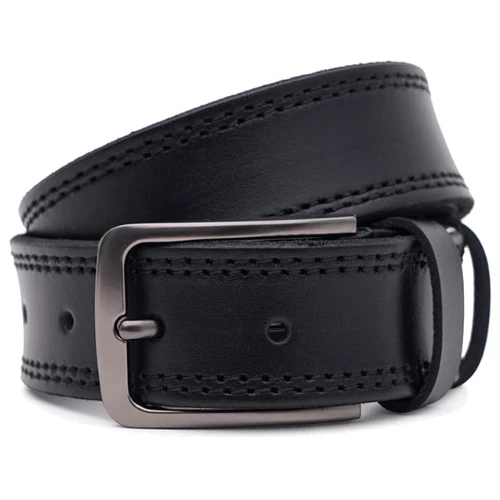 Мужской ремень Borsa Leather черный (125v1fx93-black)