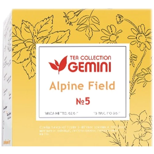 Чай Gemini травяной Tea Collection Grand Pack Альпийский луг 15х3.5 г (4820156430911)