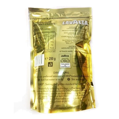 Кофе Lavazza Qualita Oro (Растворимый) 250 г (WT1168): Вид напитка кофе растворимый