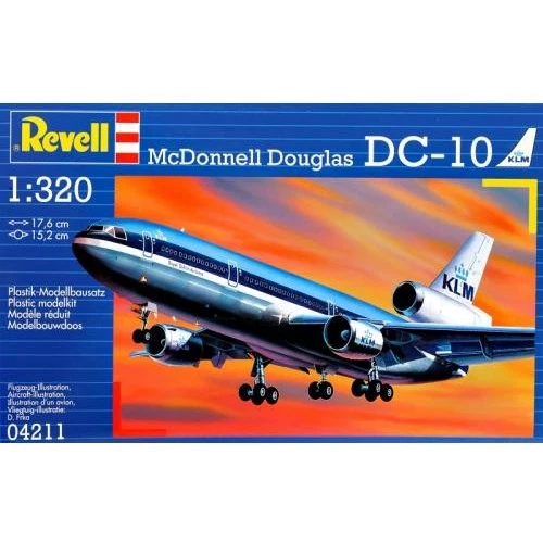 Модель Revell Літак McDonell Douglas DC-10 KLM 1:320 (4211)