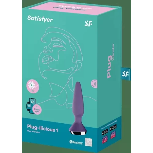 Анальная смарт-пробка Satisfyer Plug-ilicious 1 (фиолетовая)