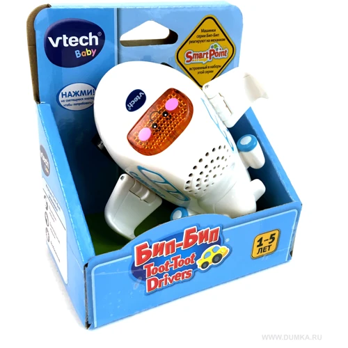 Развивающая игрушка Vtech серии Бип Бип - Самолет (80-188126): Возраст от 1 года