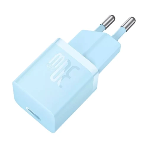 Зарядное устройство Baseus USB-C Wall Charger GaN5 1C 30W Blue (CCGN070603)