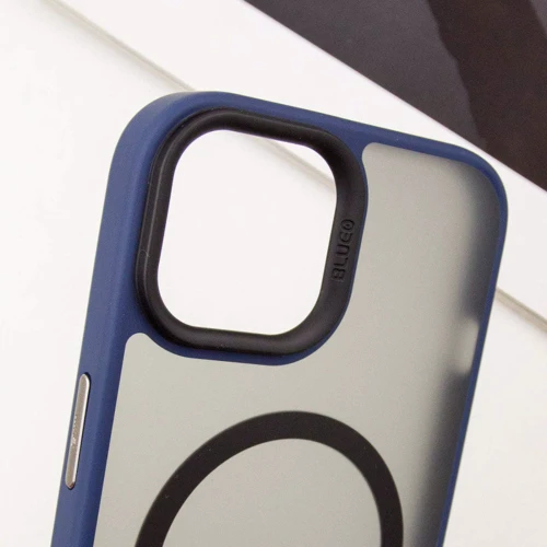 Чехол для iPhone Blueo Skin Friendly Frosted with MagSafe Blue for iPhone 15 Pro Max: Тип чехла накладка на заднюю часть