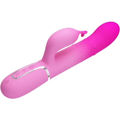 Вибратор с ротацией LYBAILE Pretty Love Shima Pink (BW-500051-4)