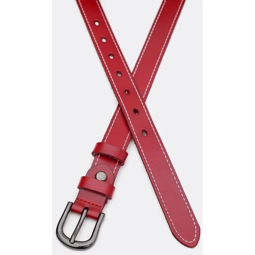 Жіночий ремінь Borsa Leather червоний (CV1ZK-007r-red): Стать Женский