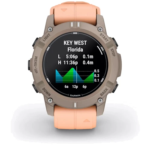 Смарт-часы Garmin Descent G2 Paloma with Shell Pink Band (010-02986-01): Дисплей 1.2" AMOLED (390 x 390)