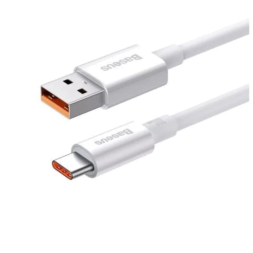 Кабель Baseus USB Cable to USB-C Superior Series Fast Charging Data 100W 1m White (P10320102214-01): Тип USB Cable - USB-C