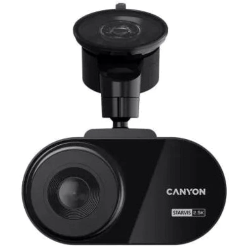 Автомобильный видеорегистратор Canyon DVR25 WQHD 2.5K 1440p Wi-Fi Black (CND-DVR25): Оснащение микрофон, дисплей, динамик
