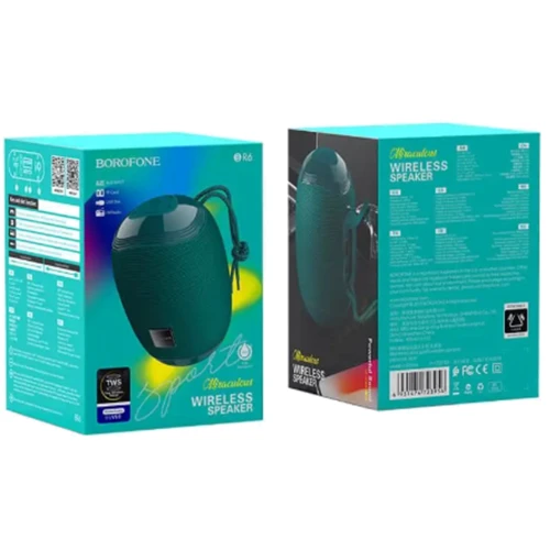 Акустика Borofone BR6 Peacock Blue: Тип портативная