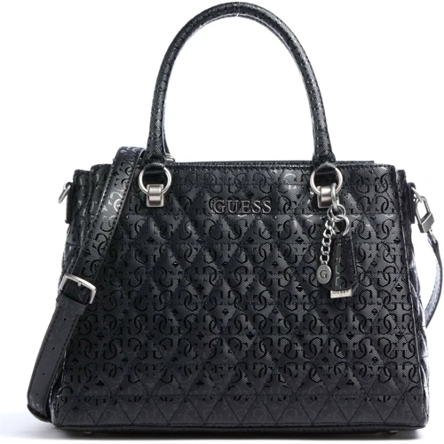 Женская сумка тоут Guess Wessex Triple Satchel черная (HWGN8379060-BLA)