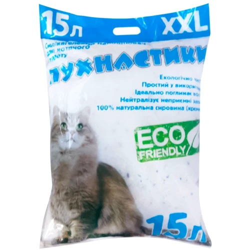 Наповнювач для котячого туалету Пухнастики 15 л (15л ПУШИСТИК)