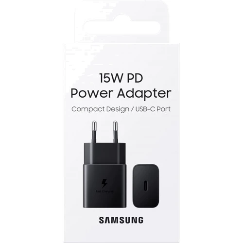 Зарядное устройство Samsung USB-C Wall Charger 15W Black (EP-T1510NBEGRU): Тип сетевое