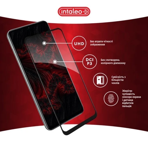 Аксессуар для смартфона Intaleo Tempered Glass Full Glue Black for Samsung M336 Galaxy M33 5G: Материал стекло