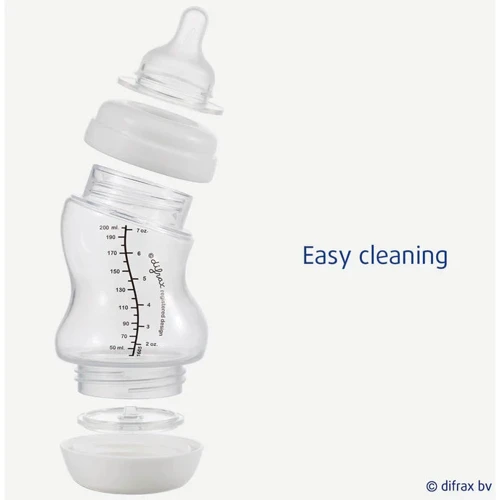Стеклянная антиколиковая бутылочка Difrax S-bottle Wide с силиконовой соской 310 мл White (737FE White): Объем, мл 310