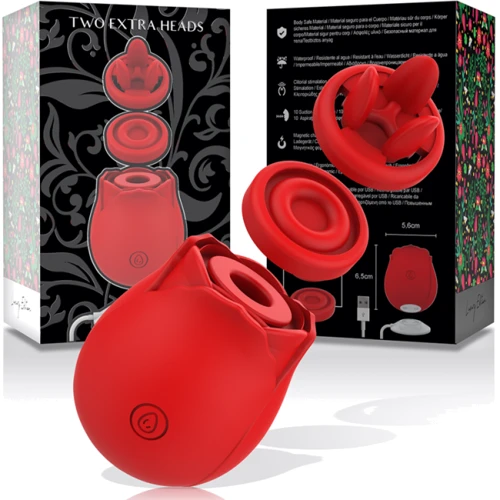 Вакуумний стимулятор клитора Mia Rose Luxury edition 3 в 1 с дополнительными насадками