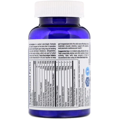 Trace Minerals Research Keto Electrolyte Tablets, 90 Tablets (TMR-00448): Форма выпуска Таблетки