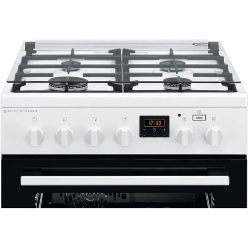 Плита комбинированная Electrolux LKK660200W: Объем духовки, л 58