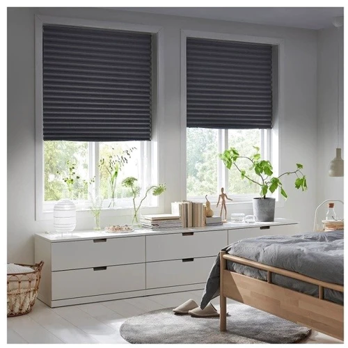 Штора-плісе Blackout ІКЕА Schottis 100х190 см Темно-сірий (90369507)