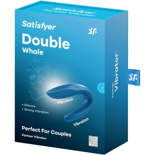 Вибратор для пар Satisfyer Double Whale с двумя моторчиками