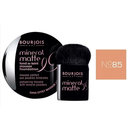 Bourjois Mineral Matte Пудра для обличчя №85 (miel) + пензель у подарунок 18 g