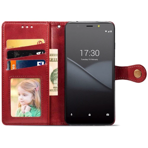 Аксесуар для смартфона Mobile Case GETMAN Gallant Red для TECNO POP 2F: Матеріал искусcтвенная кожа и термополиуретан