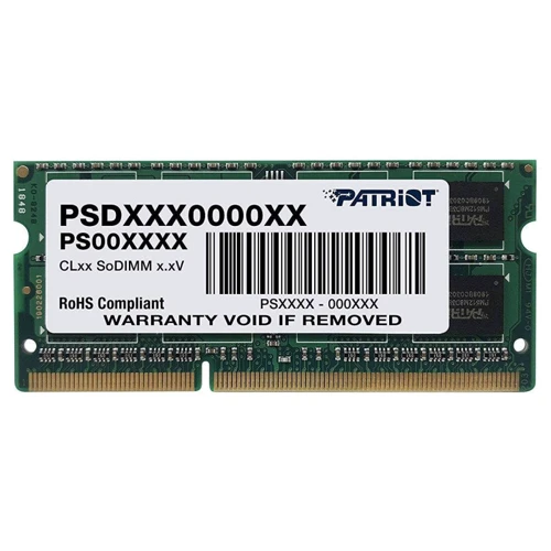 Patriot 4 GB SO-DIMM DDR3 1333 MHz (PSD34G13332S)