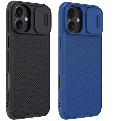 Чохол для iPhone Nillkin CamShield Pro Magnetic Blue для iPhone 16: Матеріали пластик
