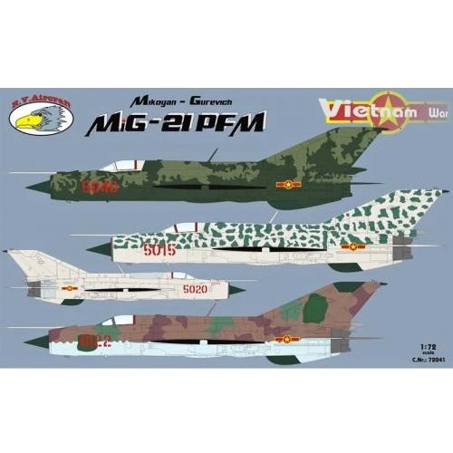 Истребитель R.V. Aircraft Миг-21 ПФМ "Вьетнамская война" RVMP72041