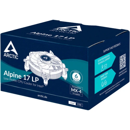 Кулер Arctic Alpine 17 LP (ACALP00042A): Тип подшипника гидродинамический