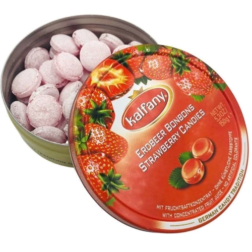 Льодяники Kalfany Erdbeer Candies, Полуниця (150 Г) (WT3875): Вага, г 150