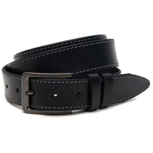 Чоловічий ремінь Borsa Leather чорний (V1115GX40-black)