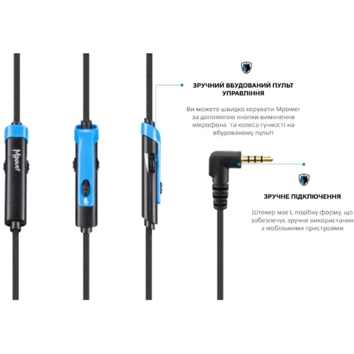Навушники Sades SA-723 Mpower Blue/Black (sa723blj): Тип конструкції полноразмерные