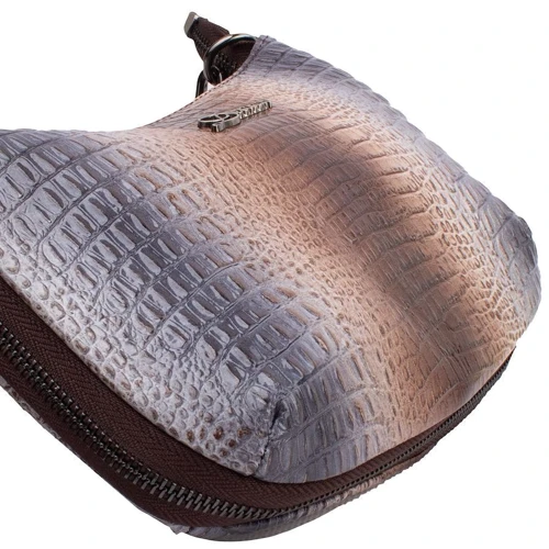 Женская сумка через плечо Desisan коричневая (SHI3044-429): Фактура Тиснение, Матовая