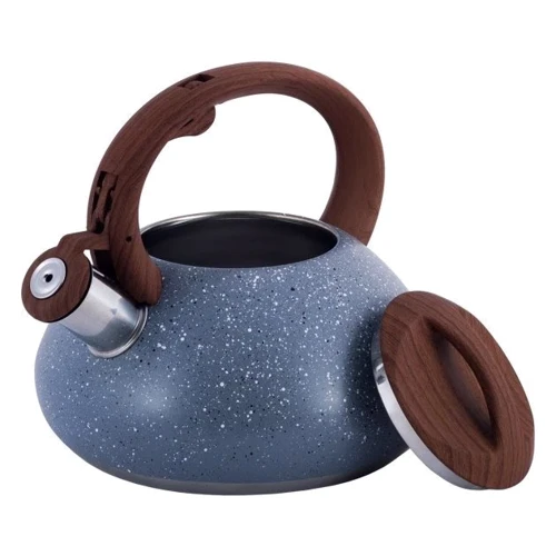 Чайник Kamille 2.5 л (KM-0680-GY): Особенности Фиксированная ручка, Свисток