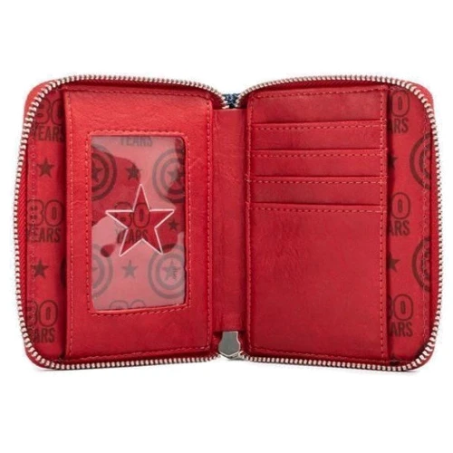 Жіночий гаманець Loungefly LF Marvel Captain America 80th Anniversary Floral Shield ZIP синій (MVWA0157): Країна виробник Китай