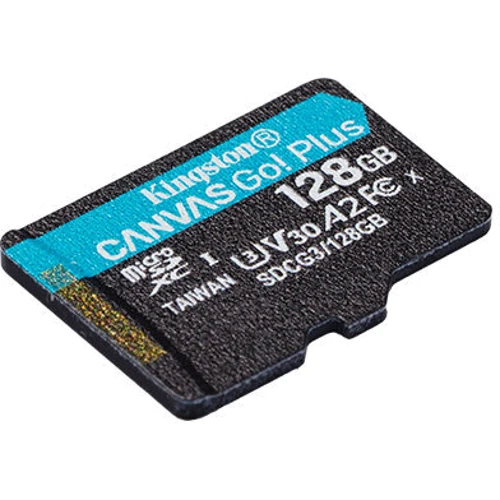 Карта памяти Kingston 128GB microSDXC class 10 UHS-I U3 A2 Canvas Go Plus (SDCG3/128GBSP): Тип карты MicroSDXC