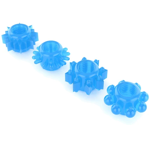 Набір із 4 ерекційних кілець LoveToy Lumino Play Penis Ring