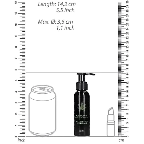 Вагинальный лубрикант Cannabis With Hemp Seed Oil - Waterbased Lubricant, 100 ml