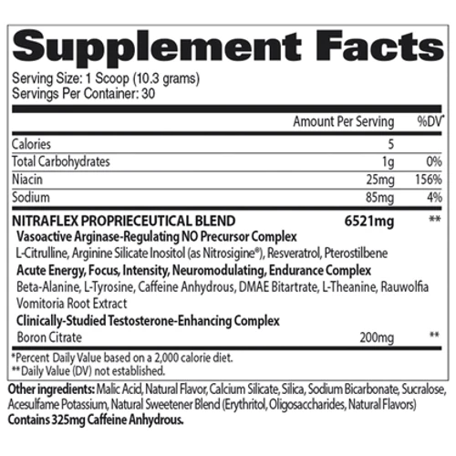 Предтренировочный комплекс GAT Nitraflex 300 g /30 servings/ Strawberry Mango: Тип Комплекс до тренировки