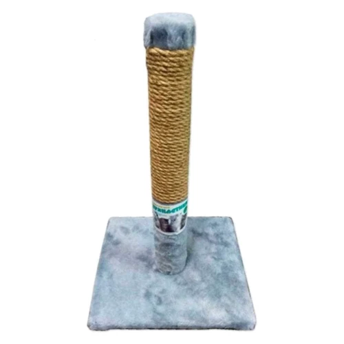 Когтеточка для котів Пухнастики 30x30x55 см сіра (С-2)