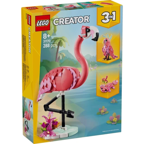 Конструктор LEGO Creator Дикие животные: розовый фламинго 288 элементов (31170)