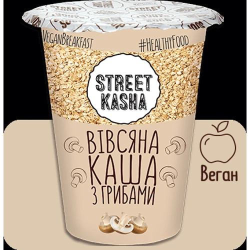 Каша Street Kasha Овсяная с грибами стакан 50 г (4820201770344)